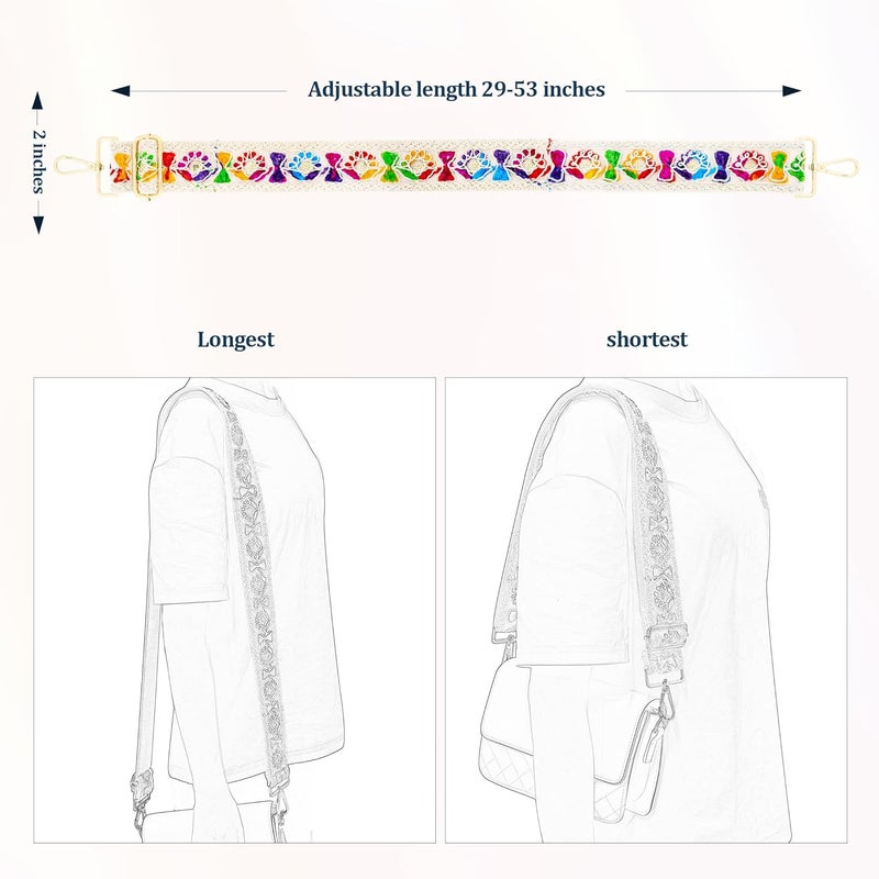 chushui Store Knit Purse Strap,Replacement Crossbody Wide Adjustable Shoulder Strap for Bag Handbag - Image 2